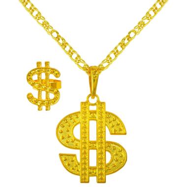 Collana pappone dollaro anello