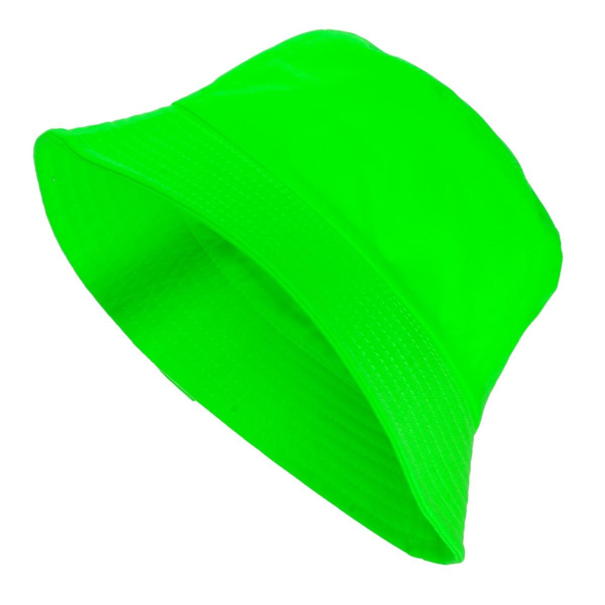 Cappello pescatore tessuto verde fluo