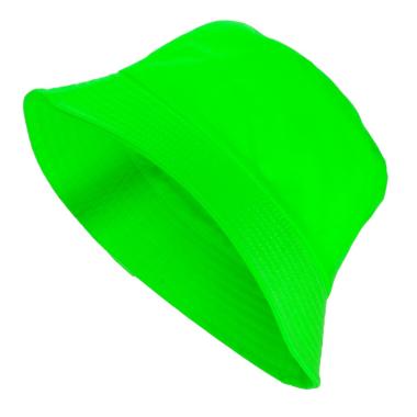Cappello pescatore tessuto verde fluo