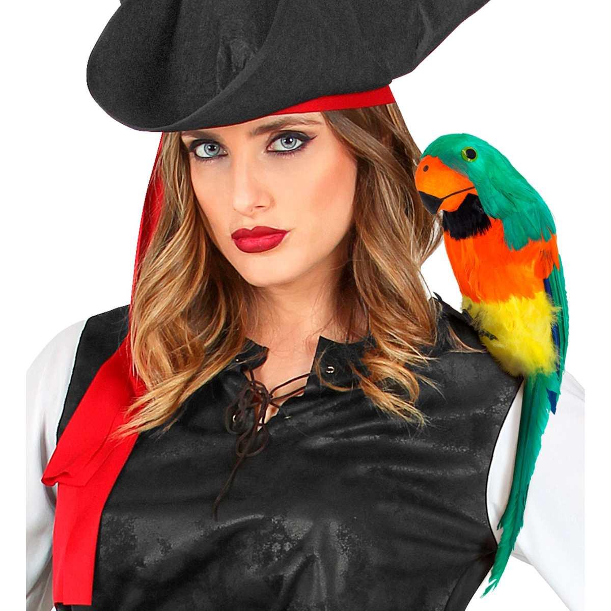 Pappagallo piume verdi