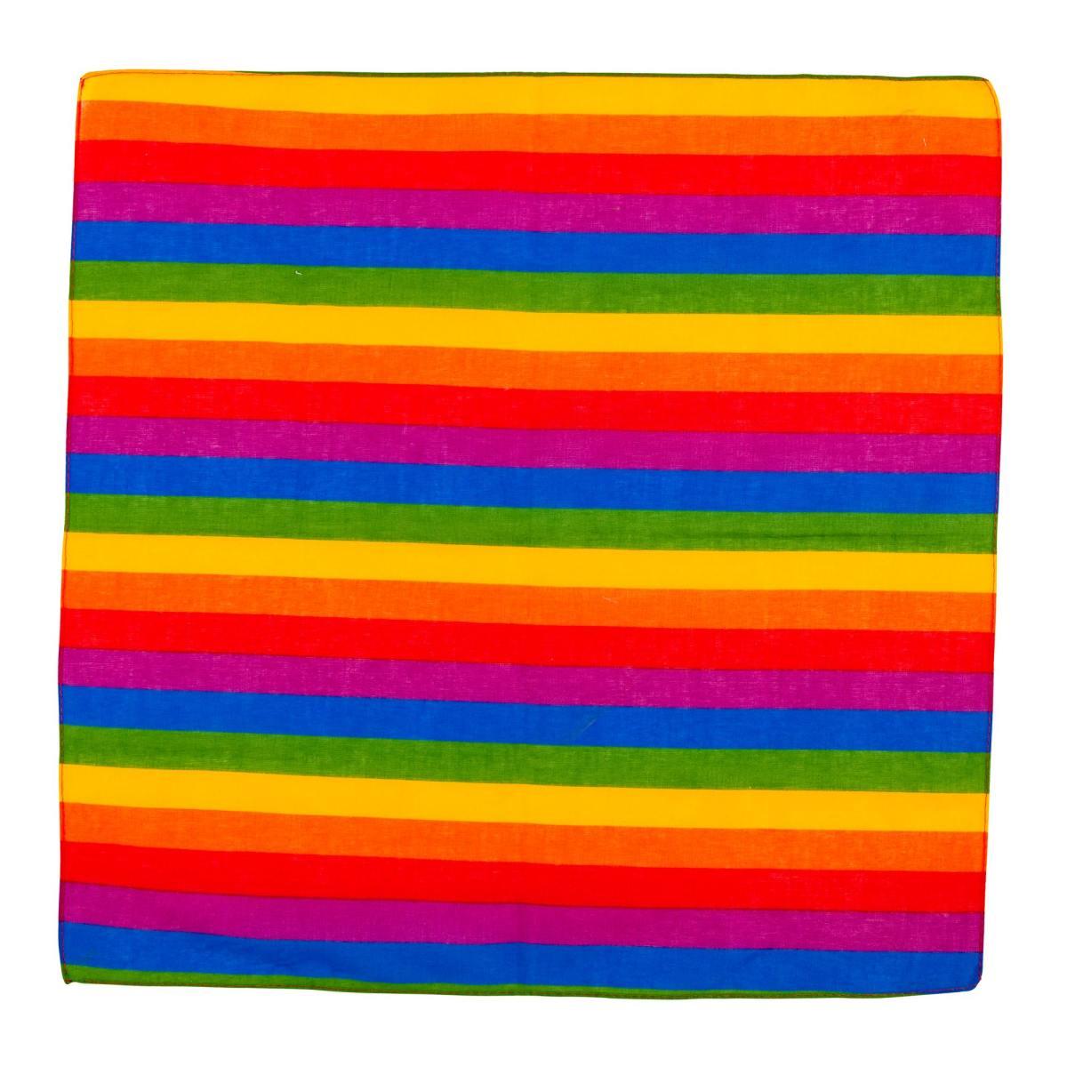 Bandana tessuto arcobaleno multicolor