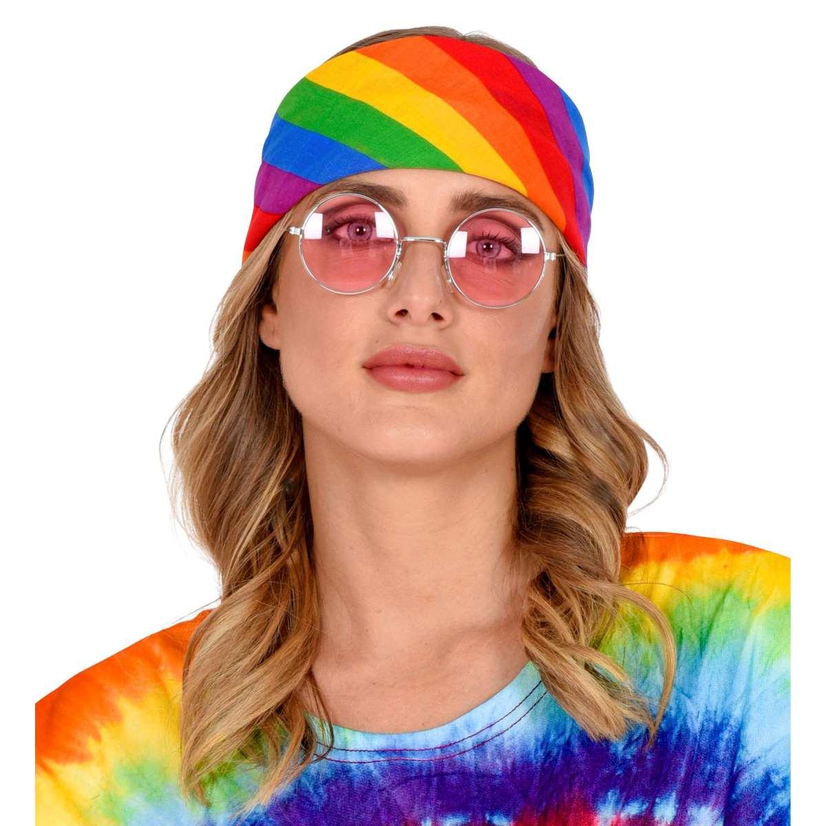 Bandana tessuto arcobaleno multicolor