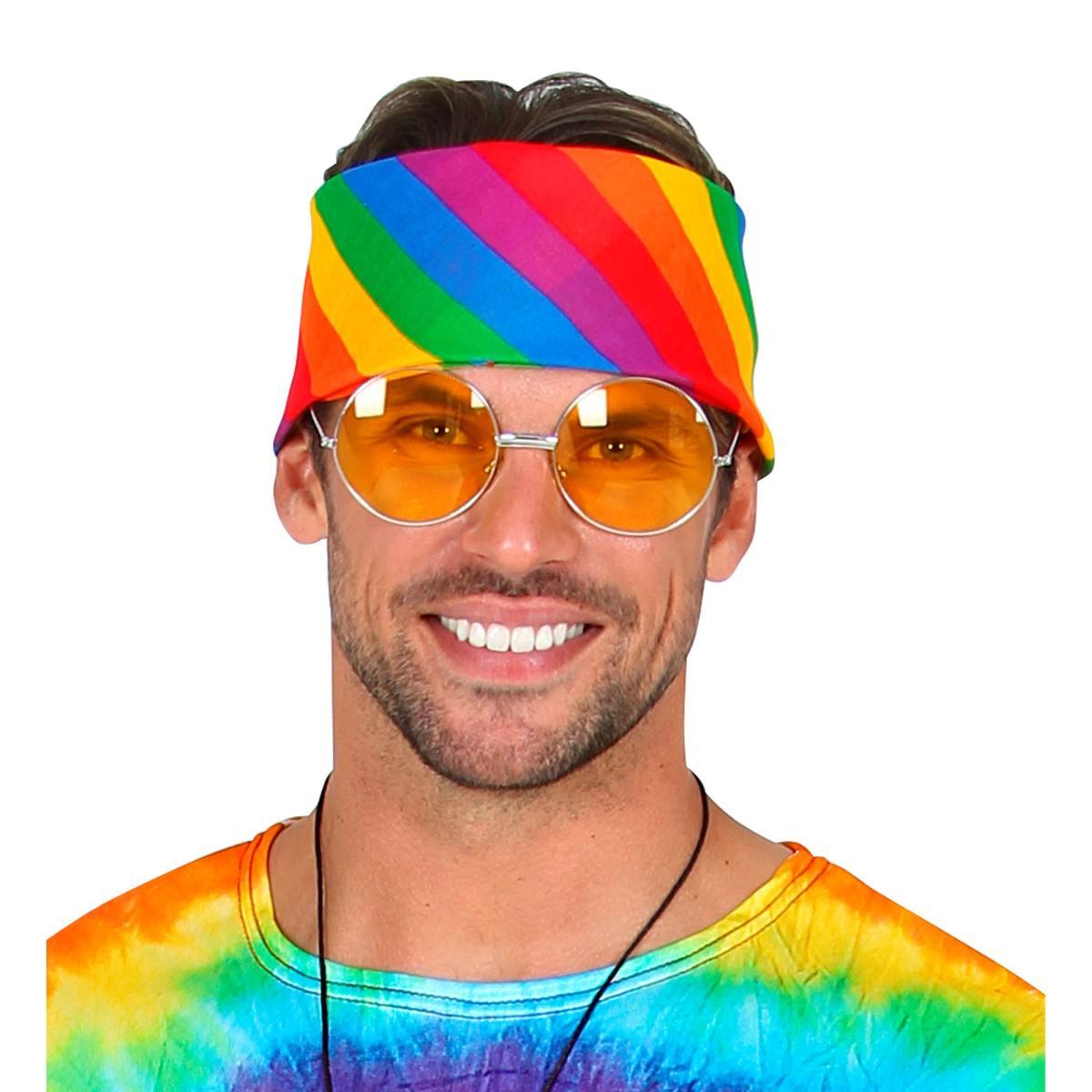 Bandana tessuto arcobaleno multicolor