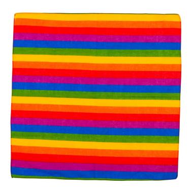 Bandana tessuto arcobaleno multicolor