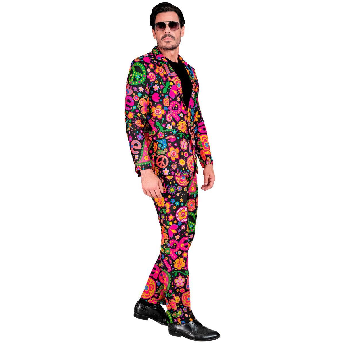 Costume completo hippie fluorescente