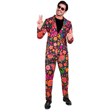 Costume completo hippie fluorescente