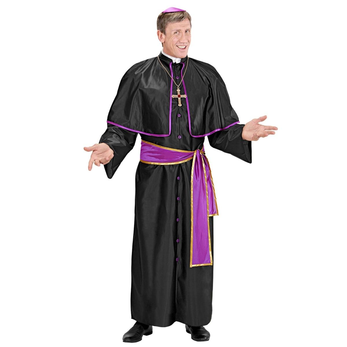Costume cardinale nero viola