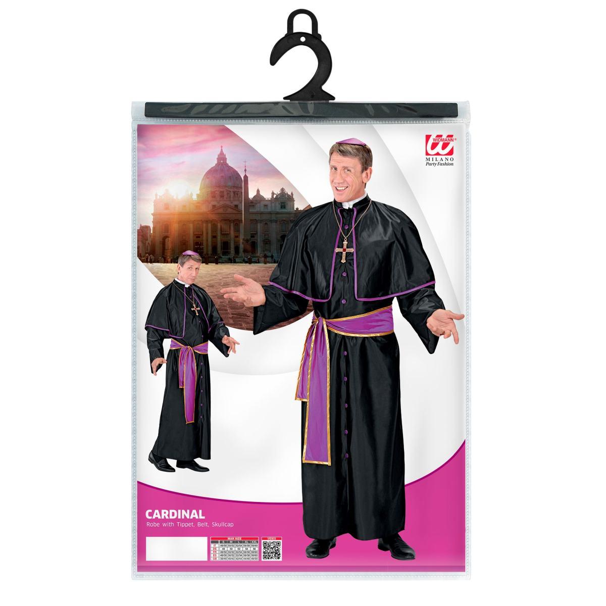 Costume cardinale nero viola