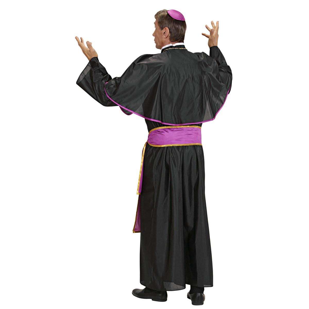 Costume cardinale nero viola