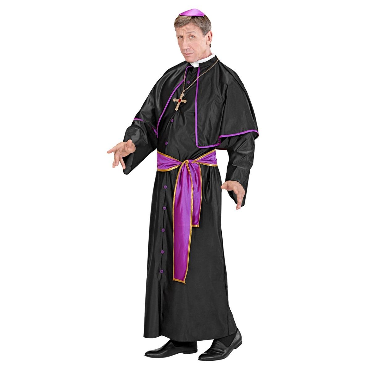 Costume cardinale nero viola