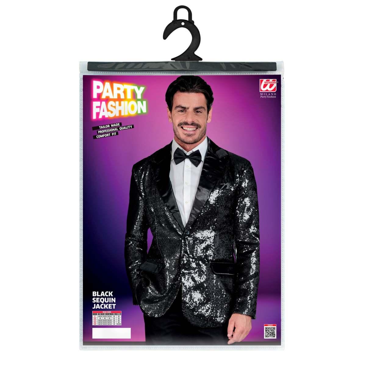 Giacca nera paillets