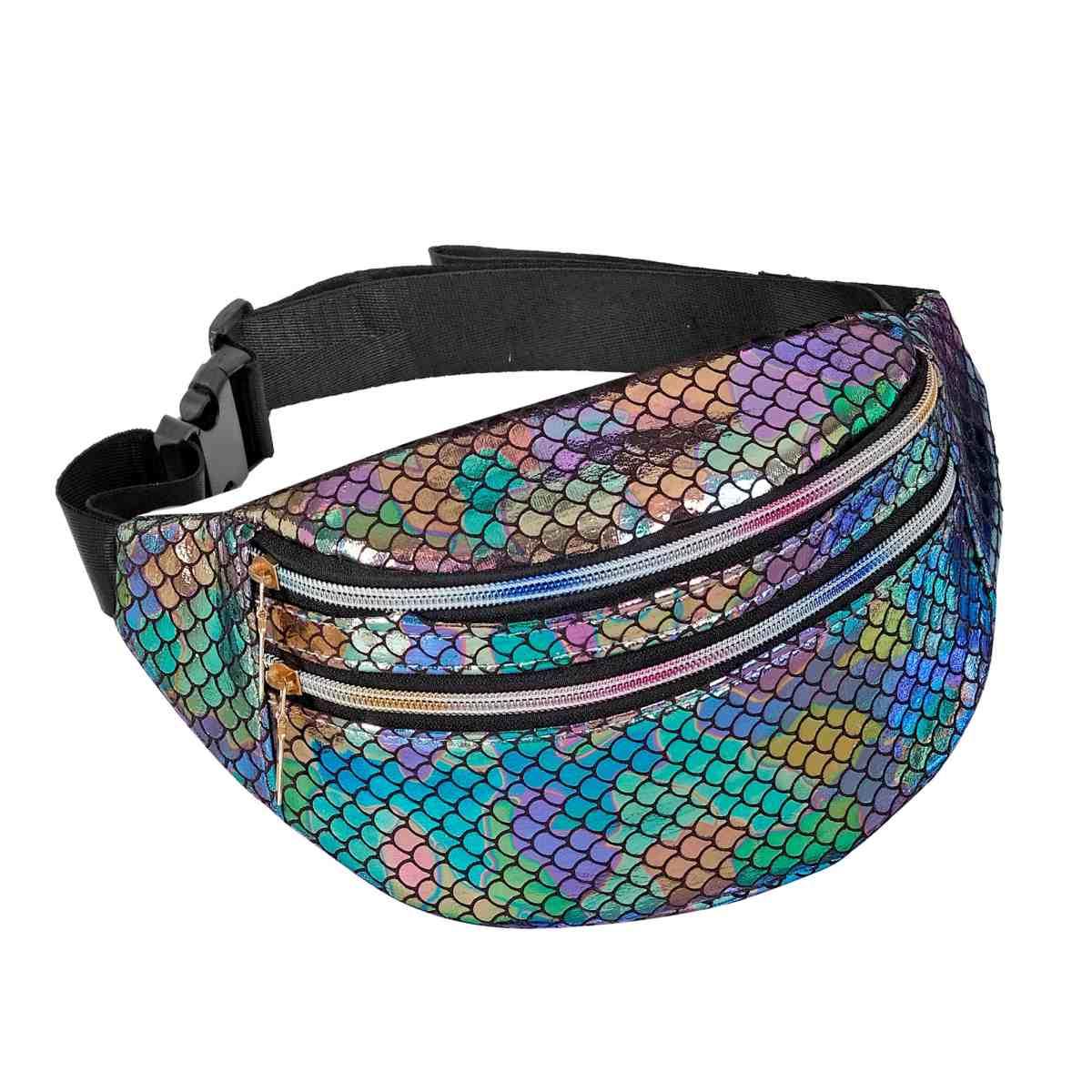 Borsa marsupio squame olografico