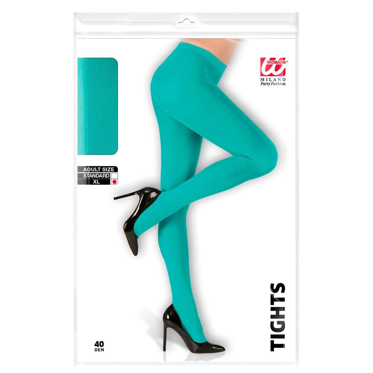 Collant azzurre turchesi