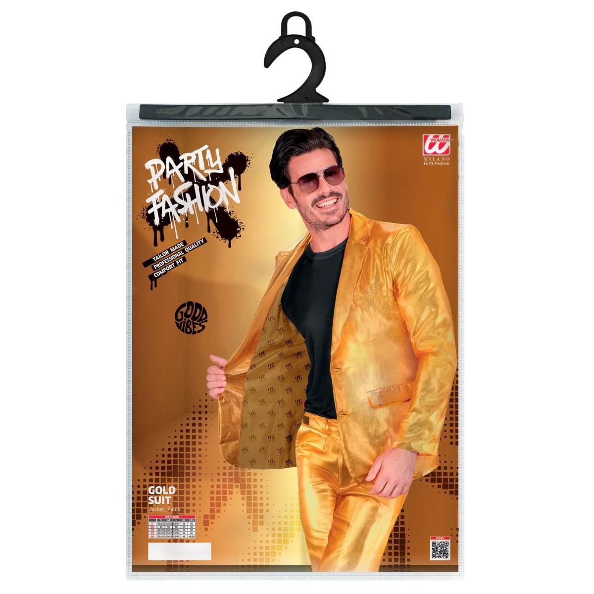 Costume completo party disco oro