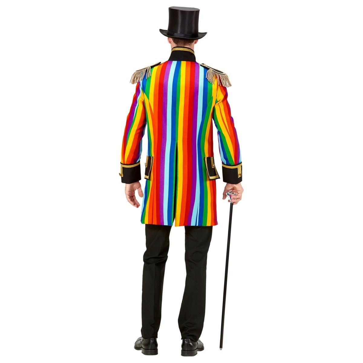 Giacca parata righe arcobaleno multicolor
