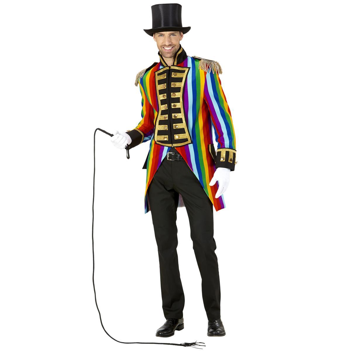 Giacca parata righe arcobaleno multicolor