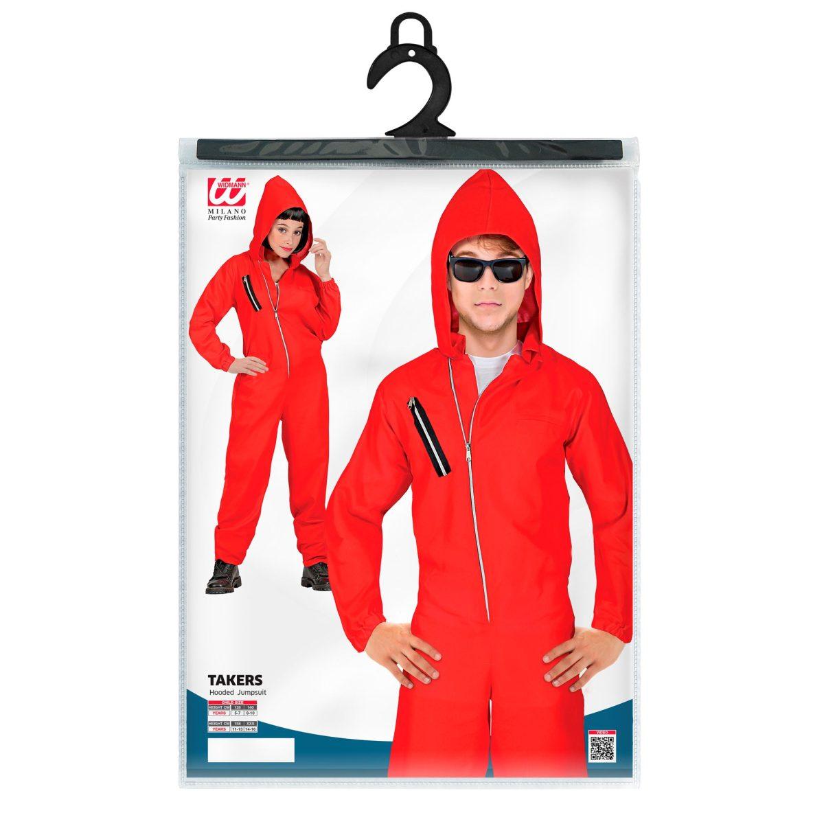 Costume tuta ladro rossa
