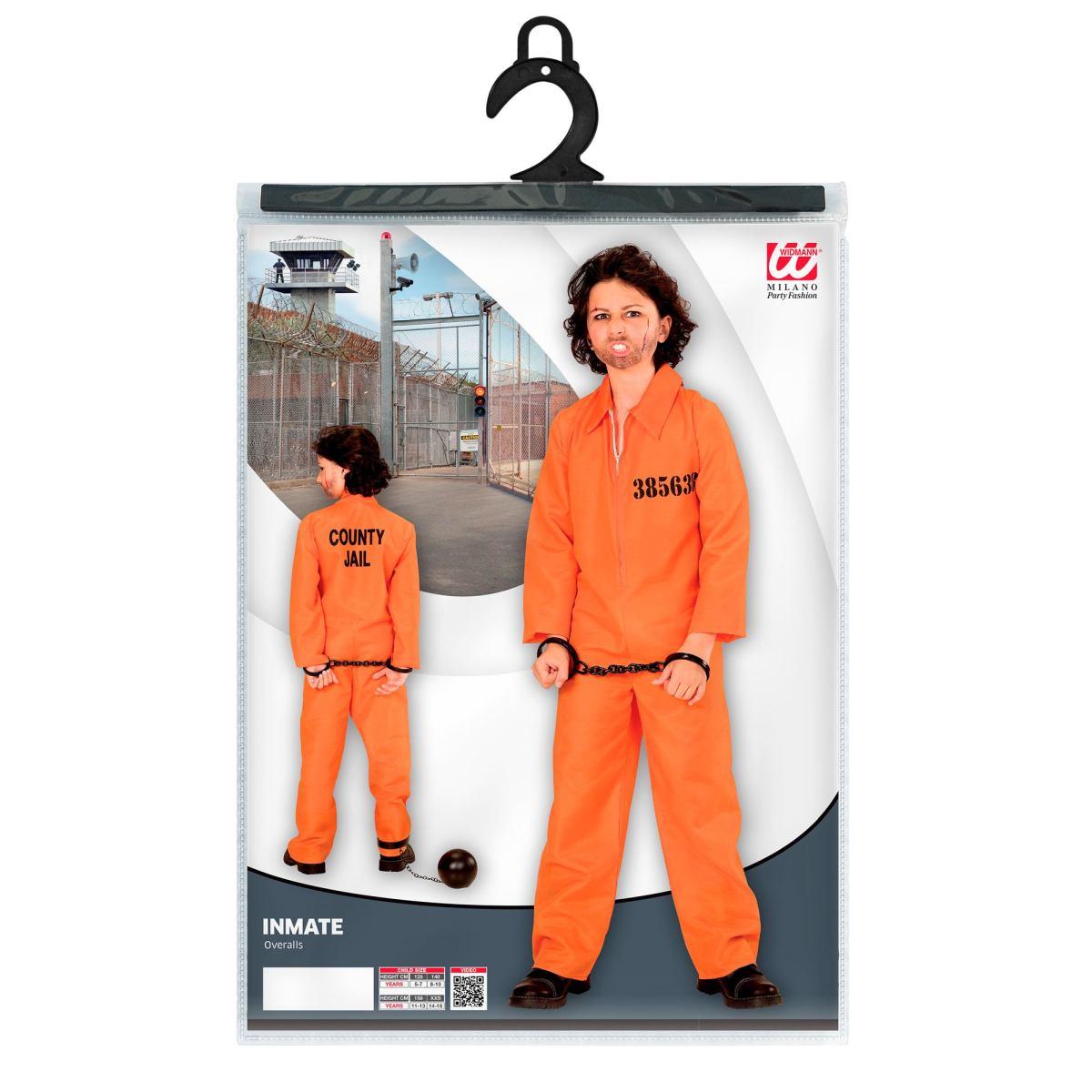 Costume carcerato tuta arancione