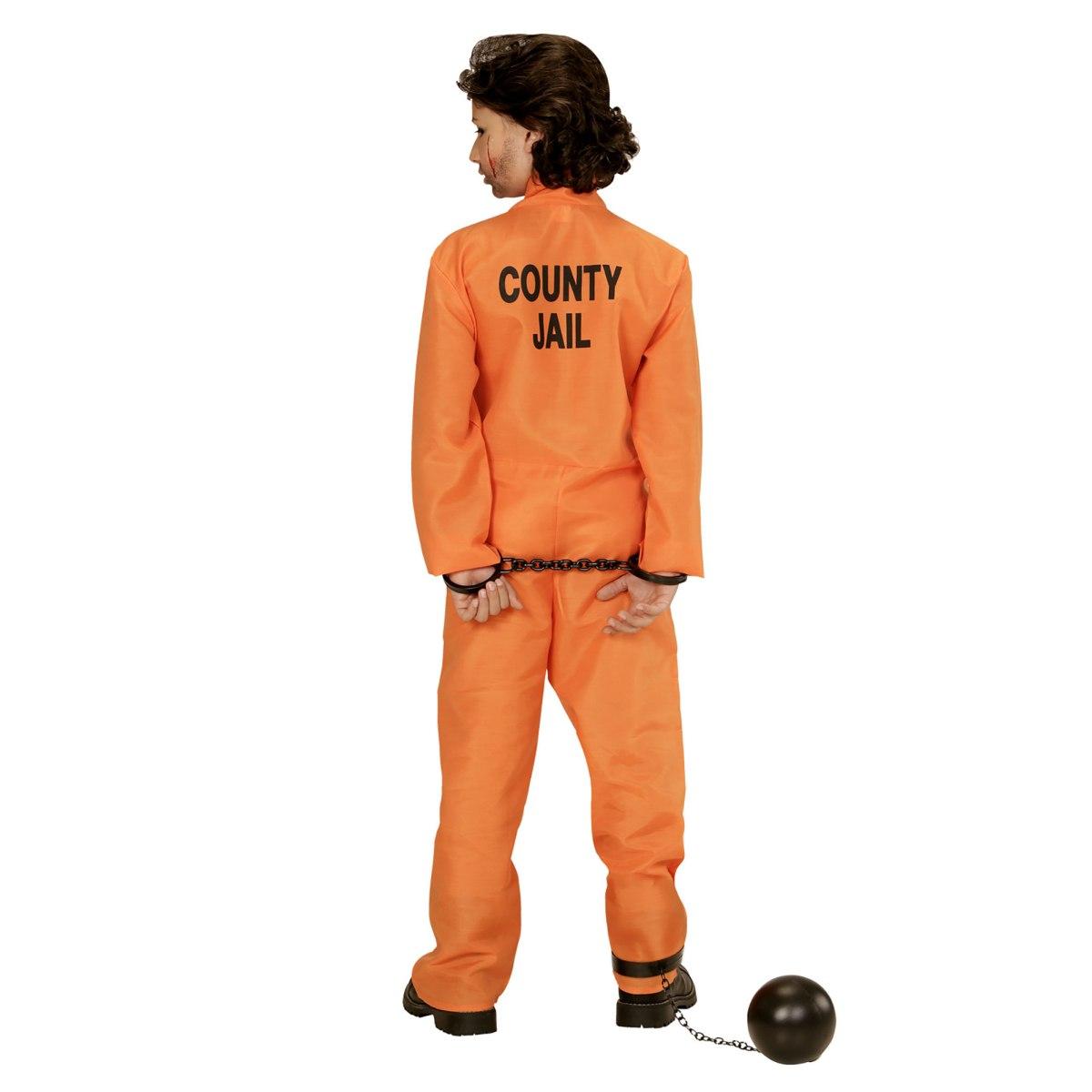 Costume carcerato tuta arancione