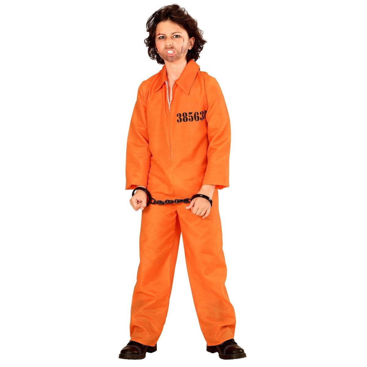 Costume carcerato tuta arancione