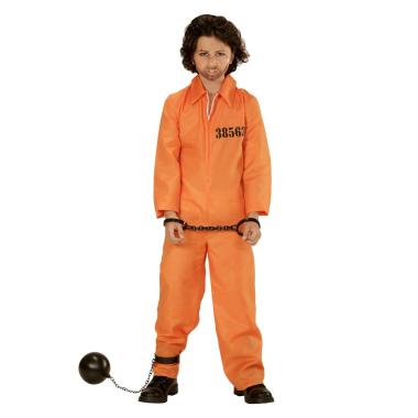 Costume carcerato tuta arancione