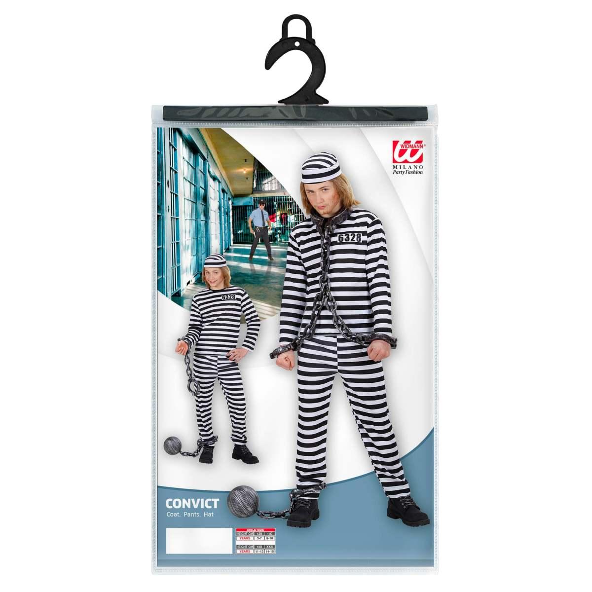 Costume carcerato righe