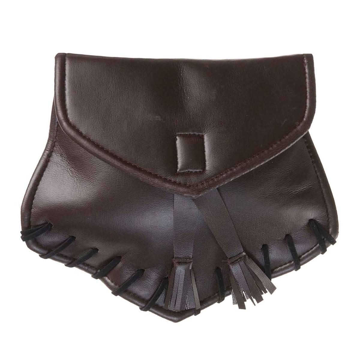 Borsa similpelle marrone per cintura