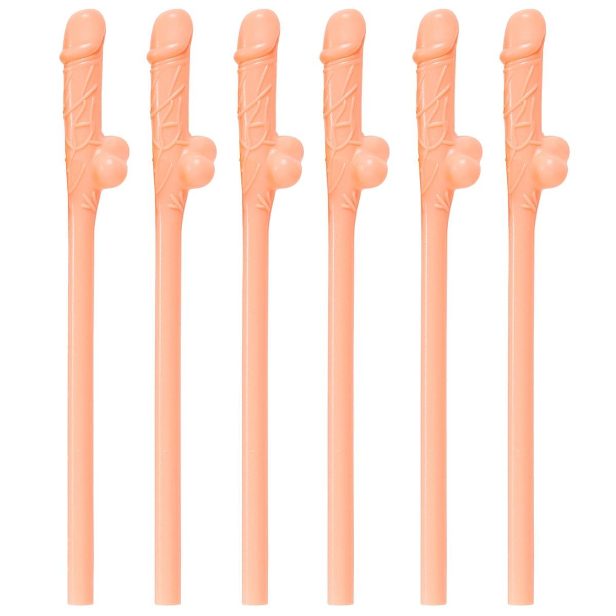Cannucce pvc pene rosa 6 pz