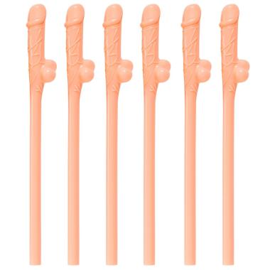 Cannucce pvc pene rosa 6 pz