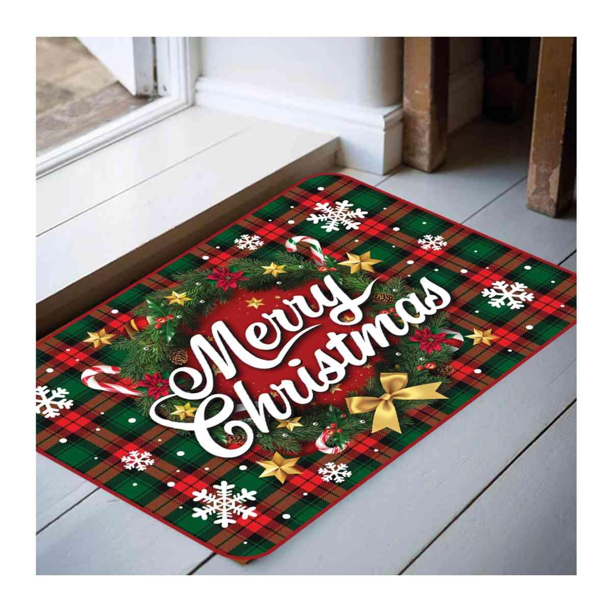Zerbino natale tessuto merry chirstmas guirca 40 x 60 cm