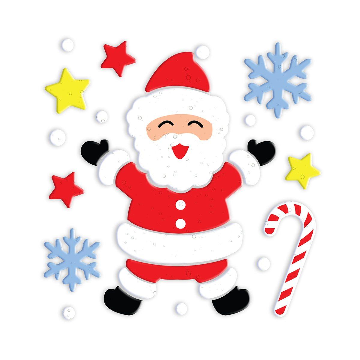 Vetrofanie gel adesive babbo natale 20 x 25 cm