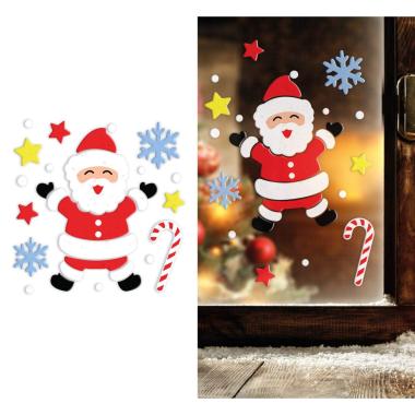 Vetrofanie gel adesive babbo natale 20 x 25 cm