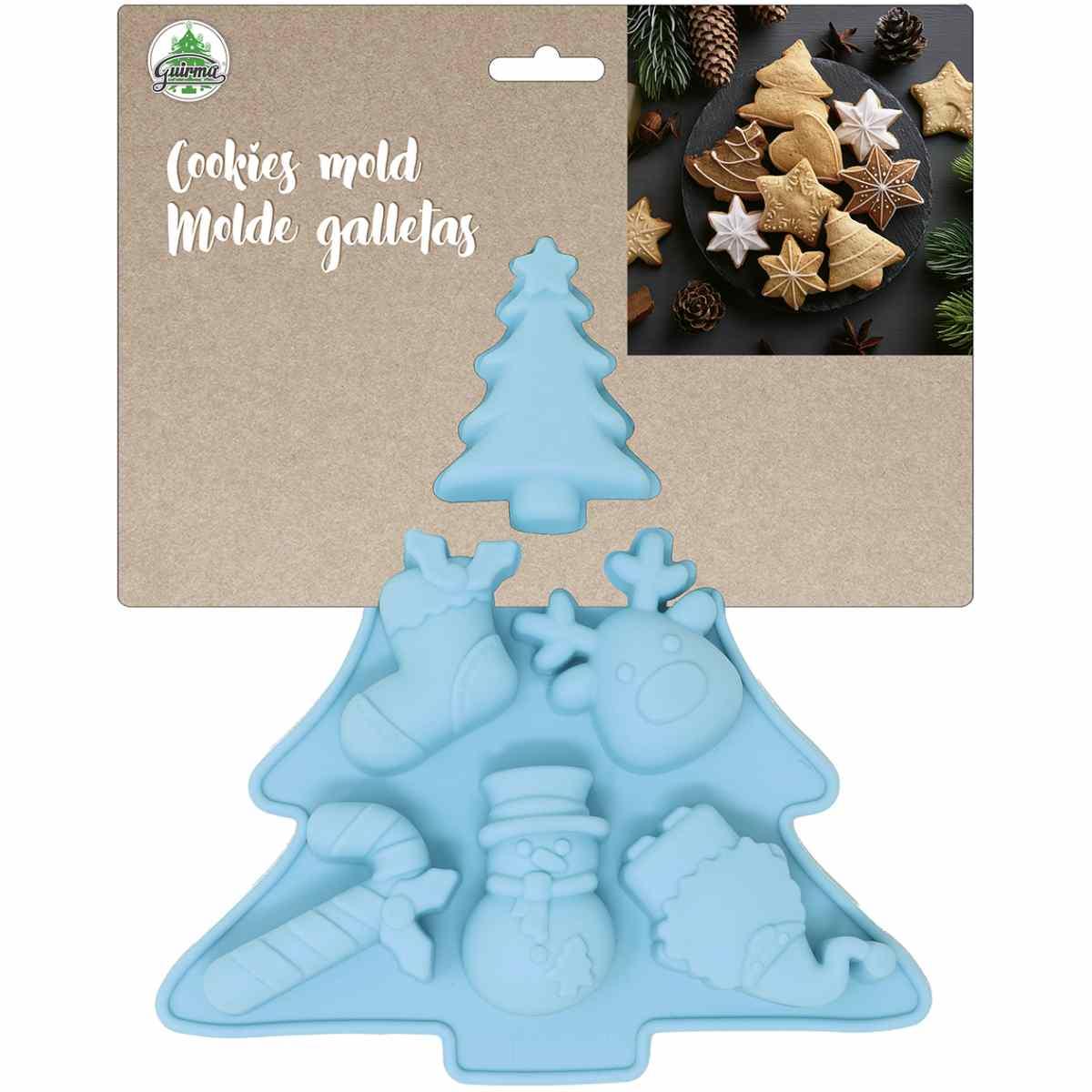 Stampo Silicone Natale Biscotti Set pz.6 | Guirca