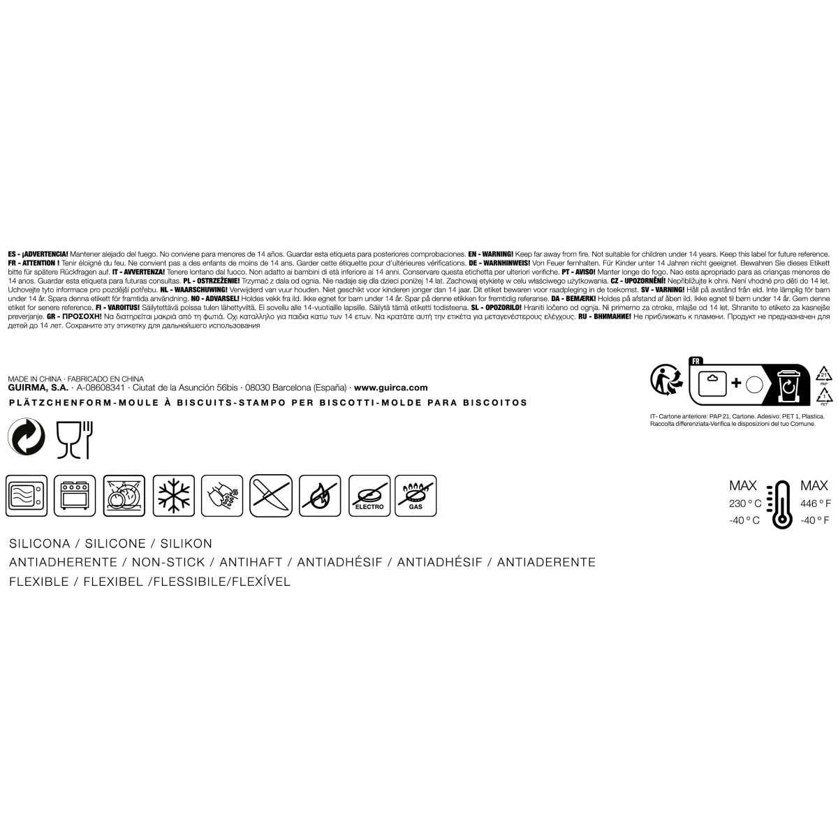 Stampo Silicone Natale Biscotti Set pz.7 | Guirca