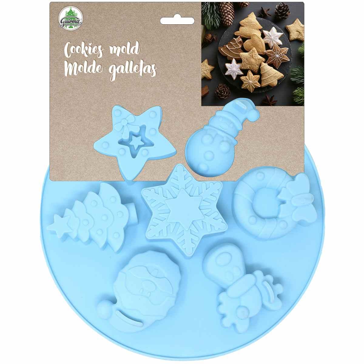 Stampo Silicone Natale Biscotti Set pz.7 | Guirca