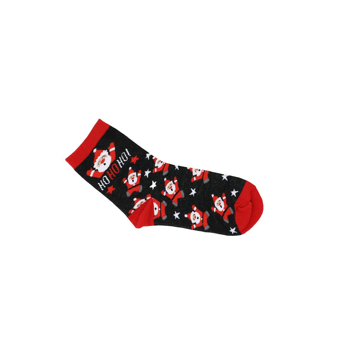 Calzini natale neri babbo natale