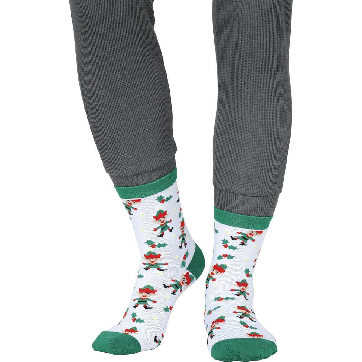 Calzini natale bianchi elfi