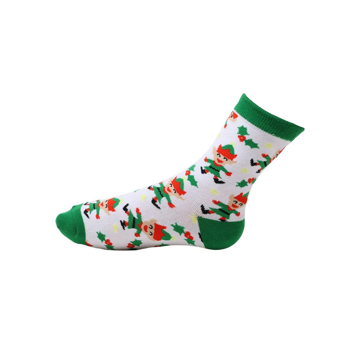 Calzini natale bianchi elfi