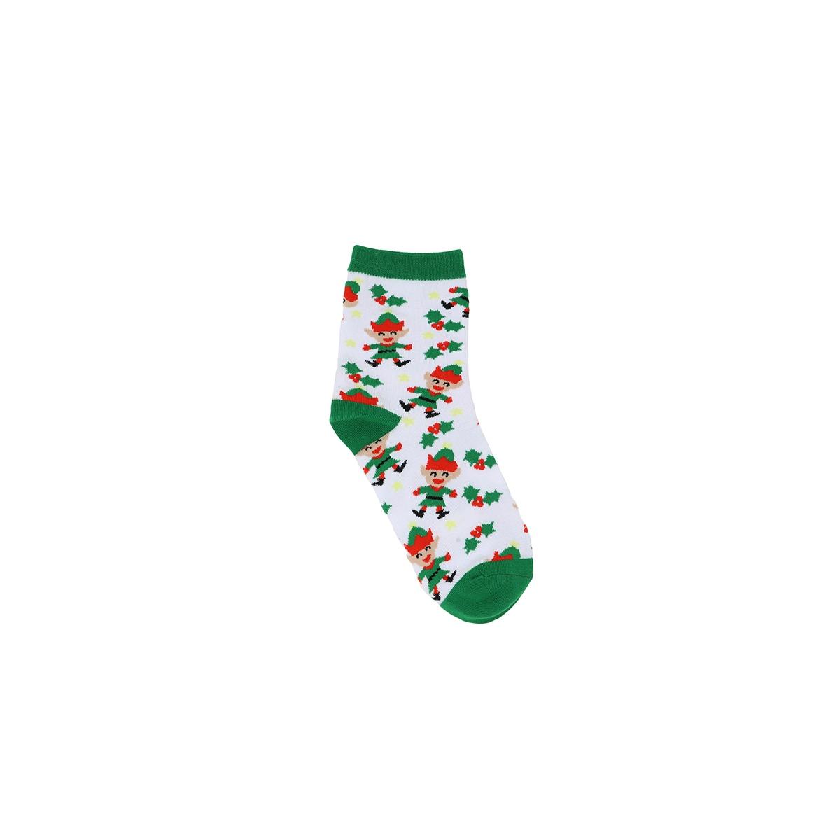 Calzini natale bianchi elfi