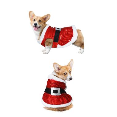 Costume natale paillettes per cani