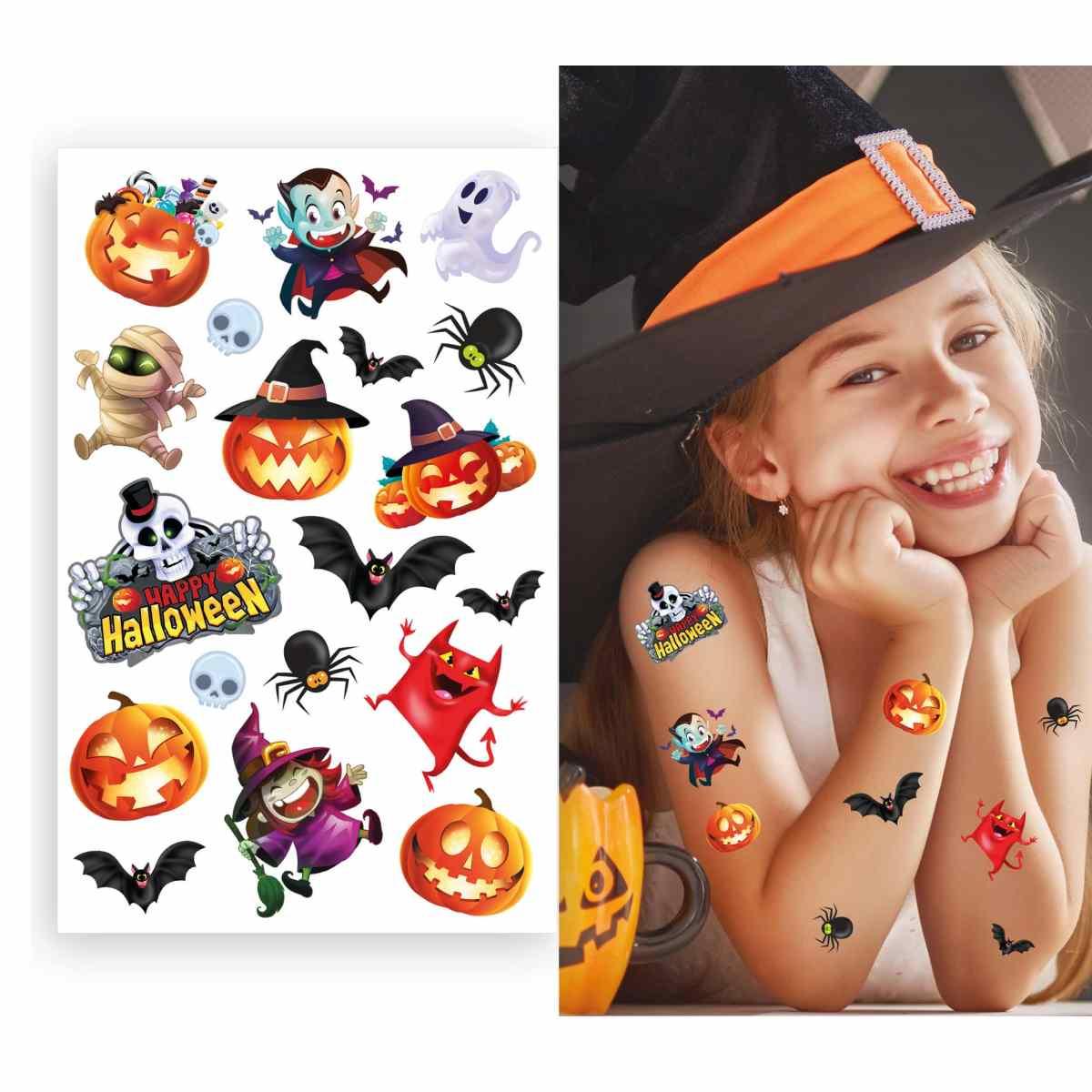 Tatuaggi corpo halloween rimovibili assortiti
