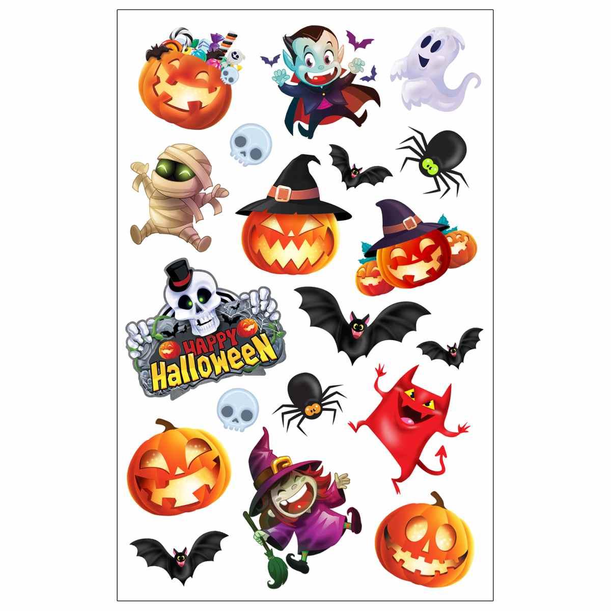 Tatuaggi corpo halloween rimovibili assortiti