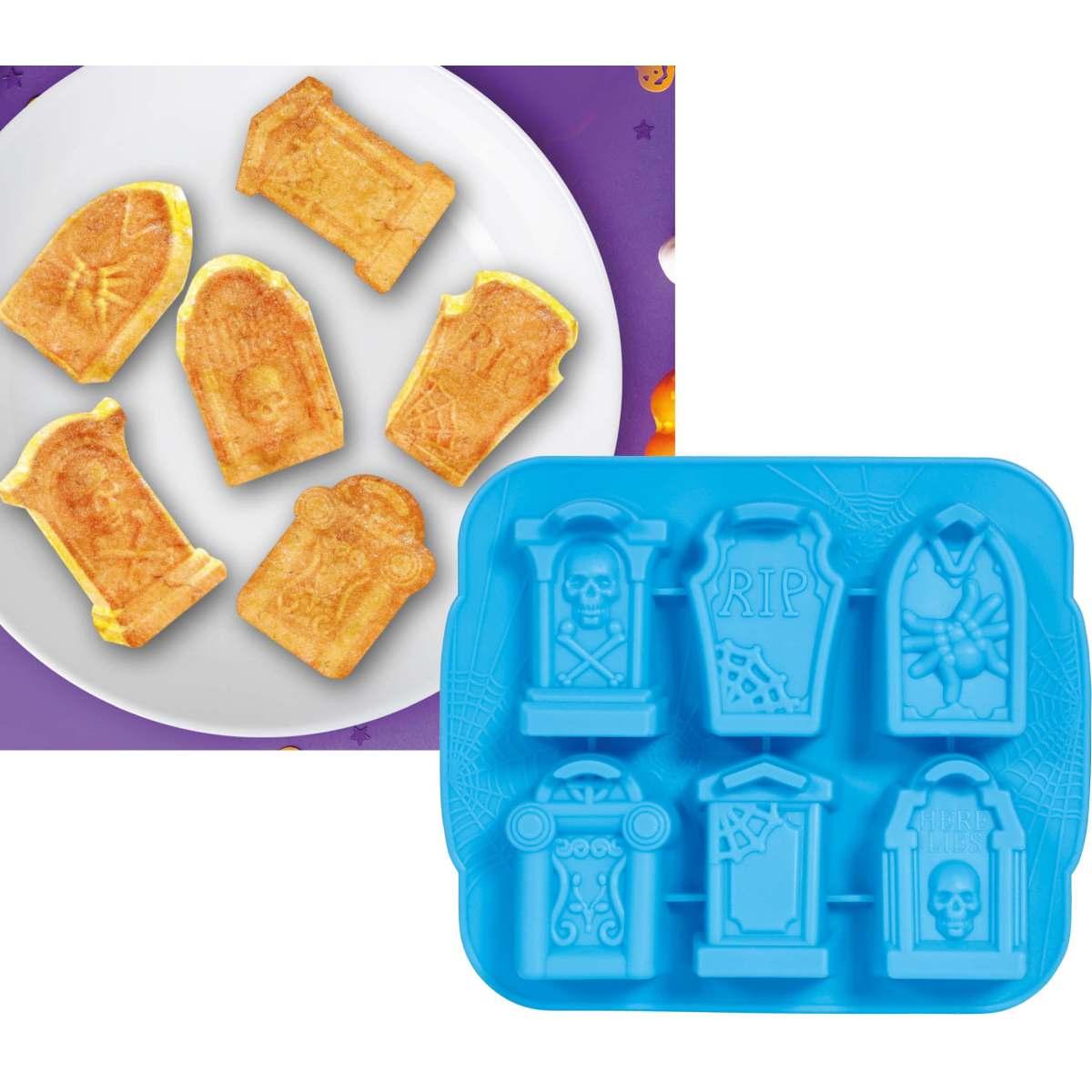 Stampo silicone halloween biscotti bare 6 pz
