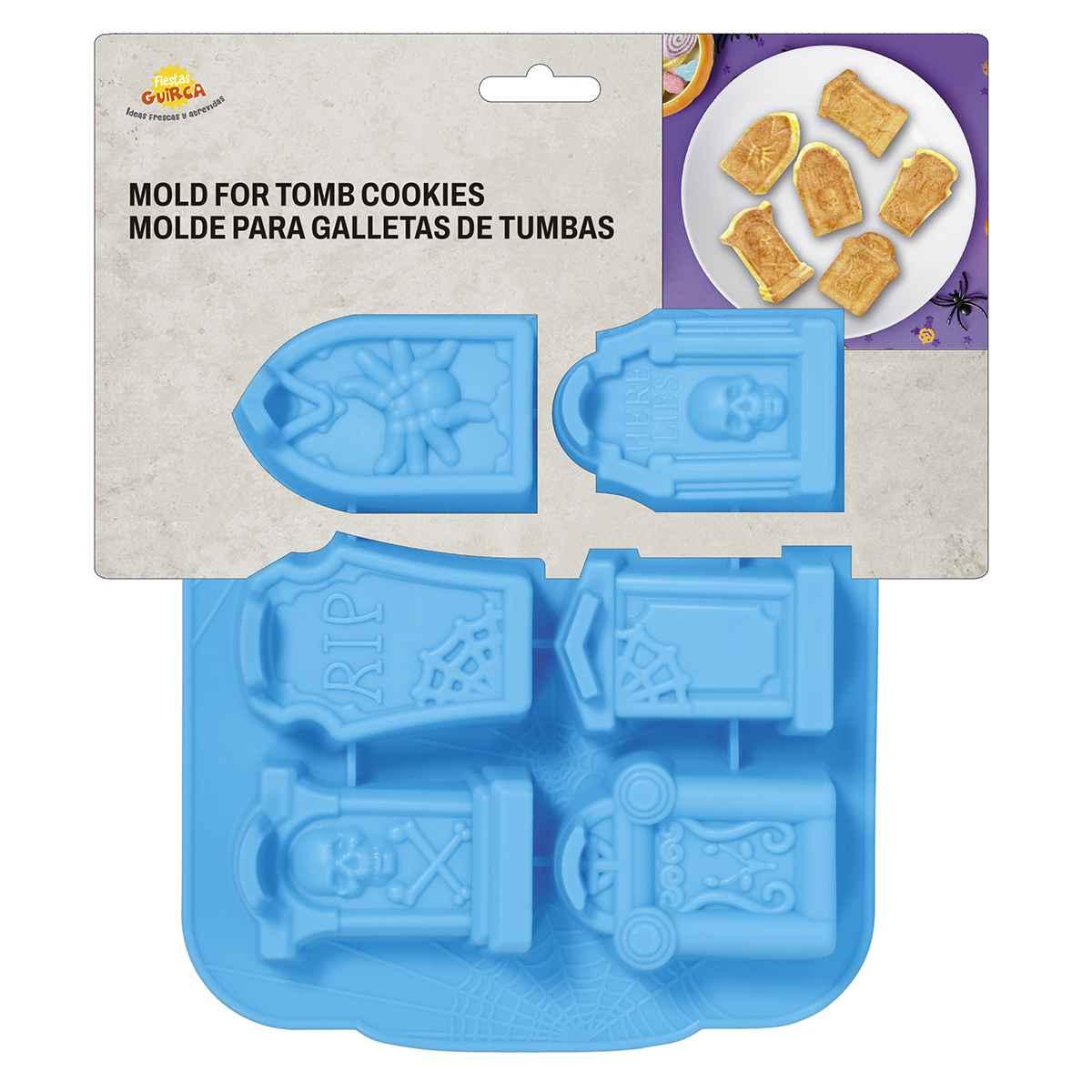 Stampo silicone halloween biscotti bare 6 pz