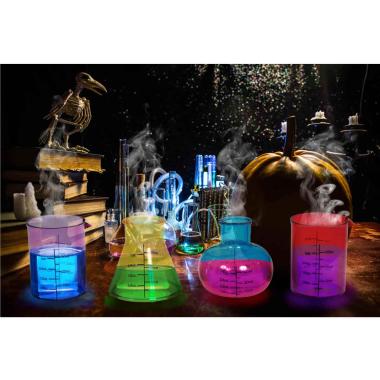 Bicchiere halloween pvc da laboratorio 4 pz