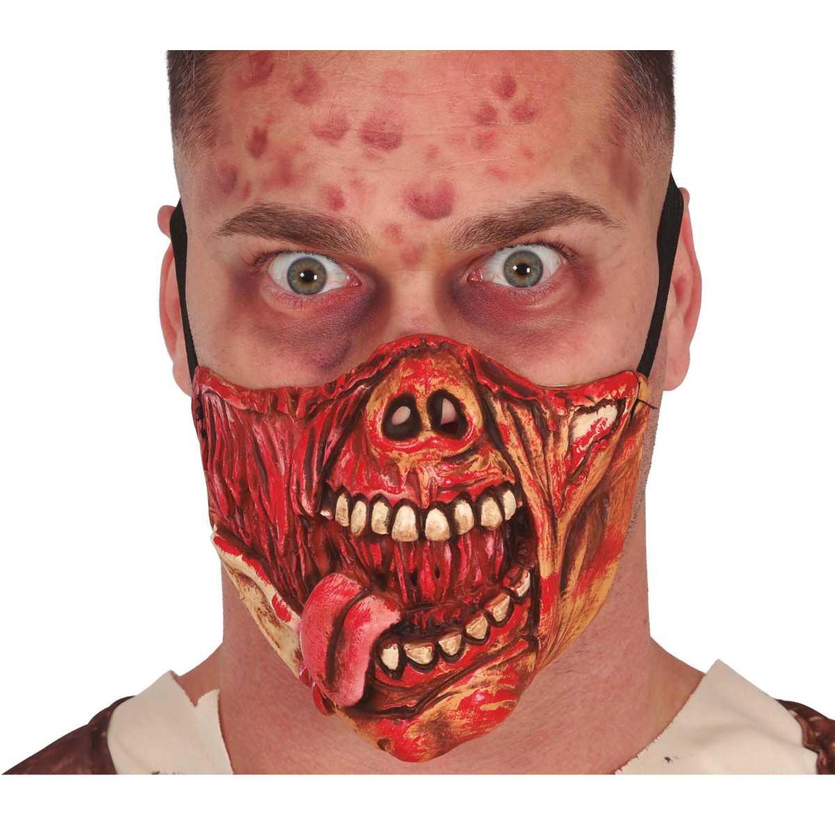 Maschera viso horror lattice teschio