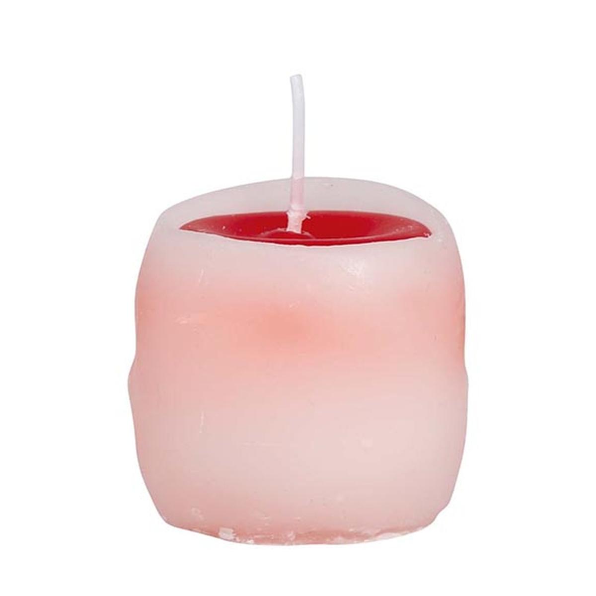 Candela halloween teschio occhi sanguinanti