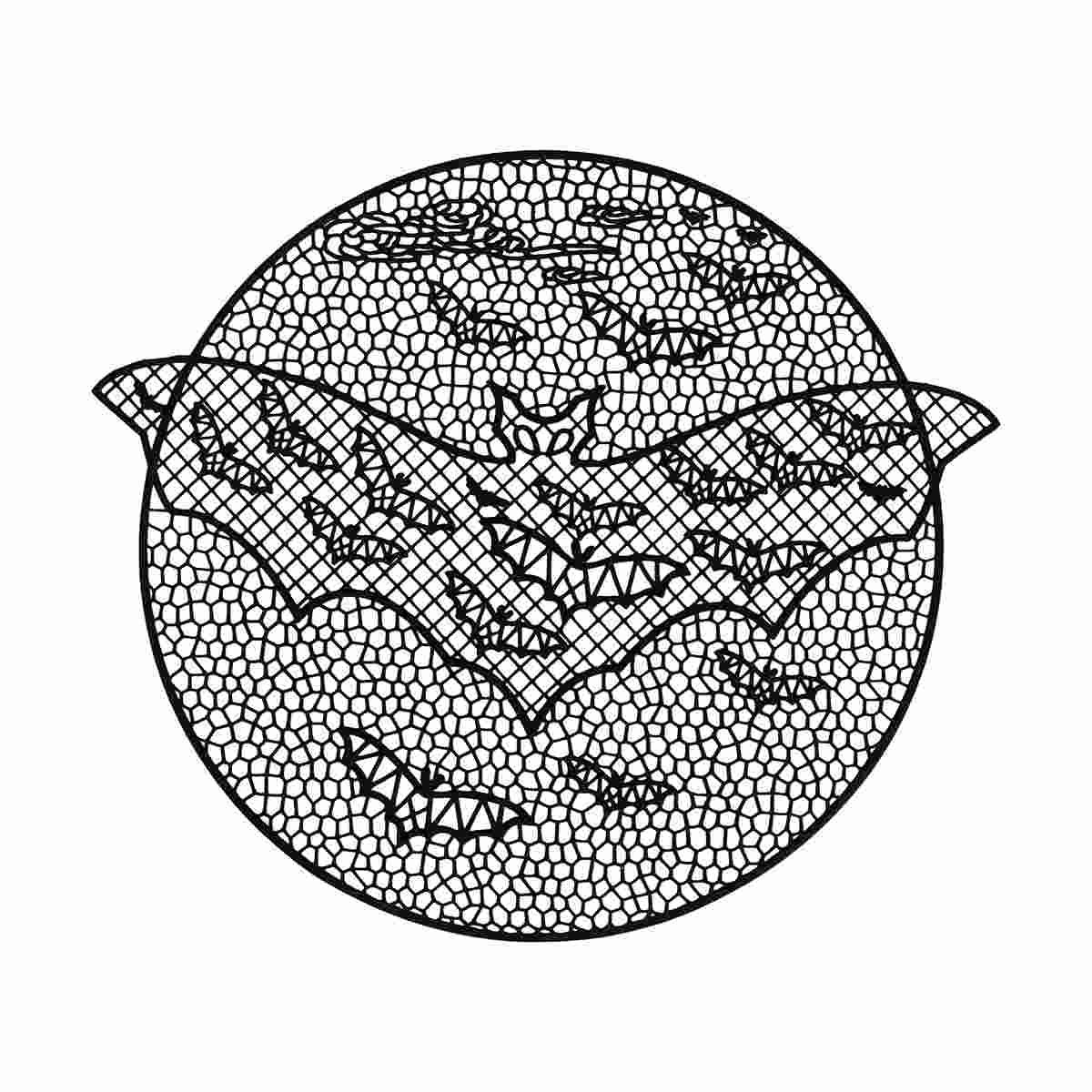 Tovaglietta sottopiatto pvc halloween pipistrello