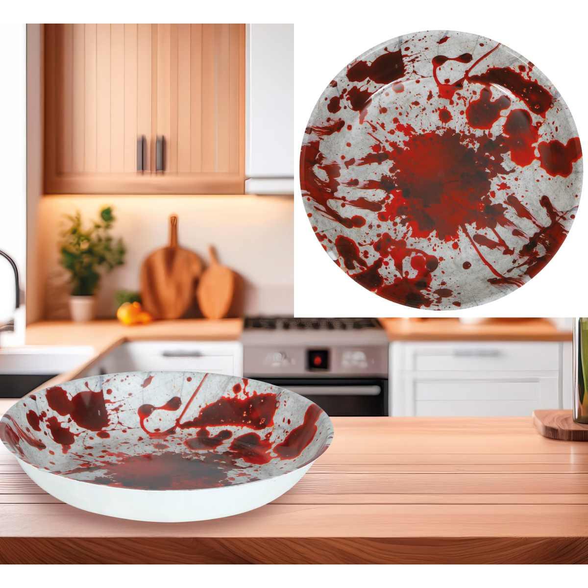 Ciotola halloween pvc impronte insanguinate
