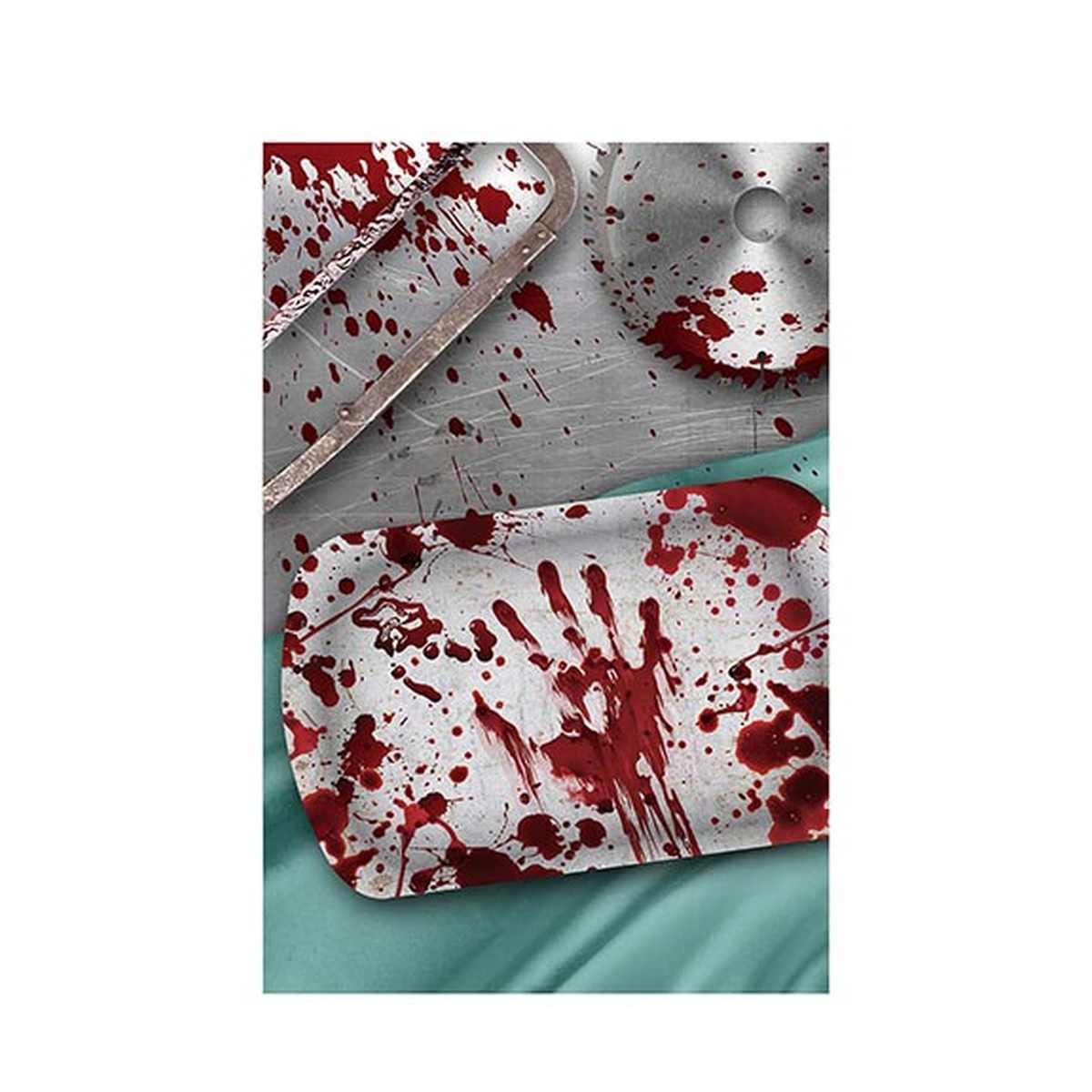 Vassoio halloween pvc impronte insanguinate